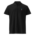 Polo La Italia™ Nero - fronte | polo italiana premium unisex nero | Wear Your Best Version | La Italia
