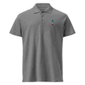 Polo La Italia™ Grigio Melange - fronte | polo italiana premium unisex grigio melange | Wear Your Best Version | La Italia
