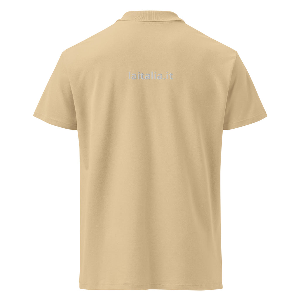 Polo La Italia™ Sabbia - back | italian premium polo shirt sand | Wear Your Best Version | La Italia
