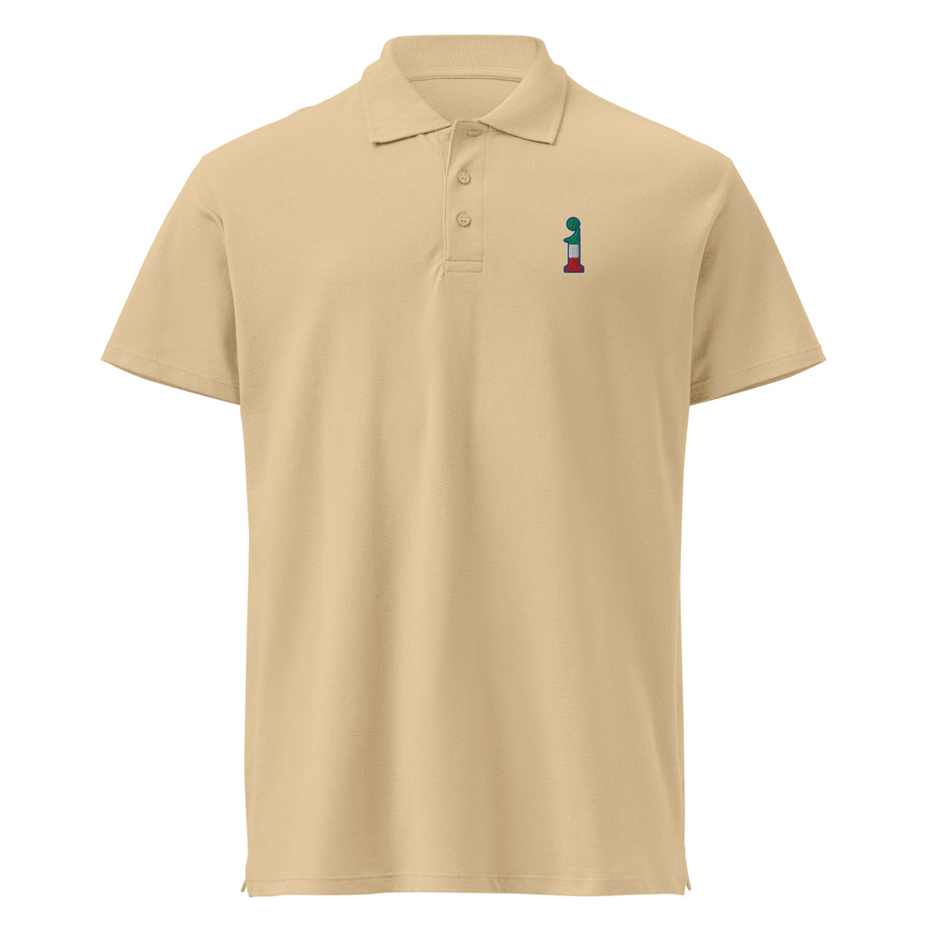 Polo La Italia™ Sabbia - fronte | polo italiana premium unisex sabbia | Wear Your Best Version | La Italia
