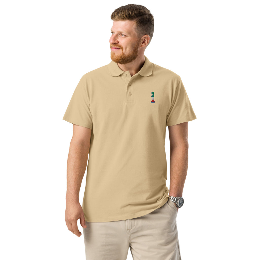 Polo La Italia™ Sabbia - fronte uomo | polo italiana premium unisex sabbia | moda italiana | La Italia
