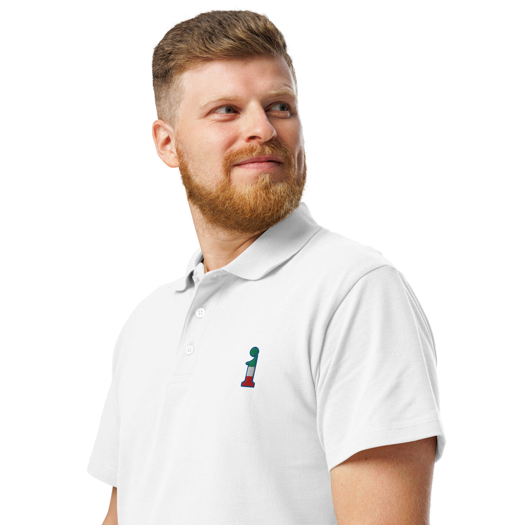 Polo La Italia™ Bianco - side view | italian premium polo shirt white | italian fashion | La Italia
