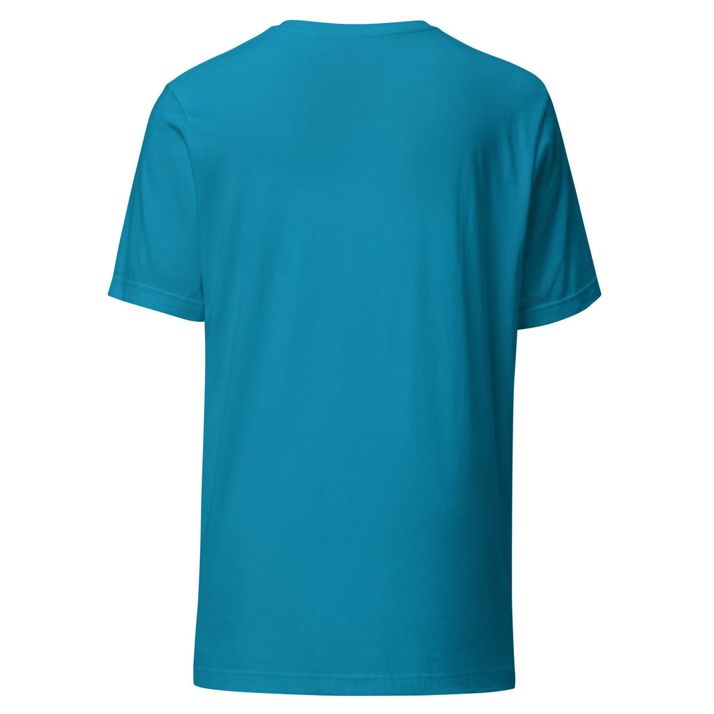 T-Shirt La Italia™ Big Logo Acqua - retro | t-shirt italiana premium unisex acqua | Wear Your Best Version
