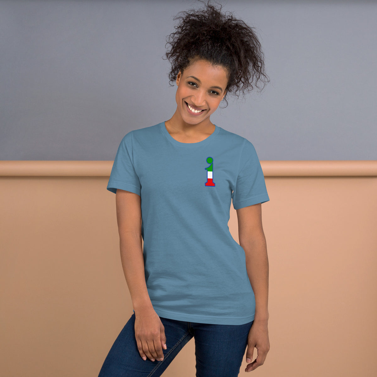T-Shirt La Italia™ Big Logo - Acciaio