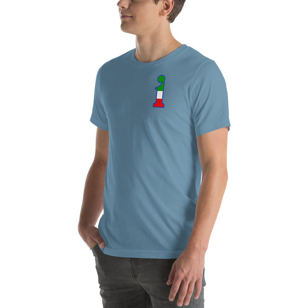T-Shirt La Italia™ Big Logo - Acciaio