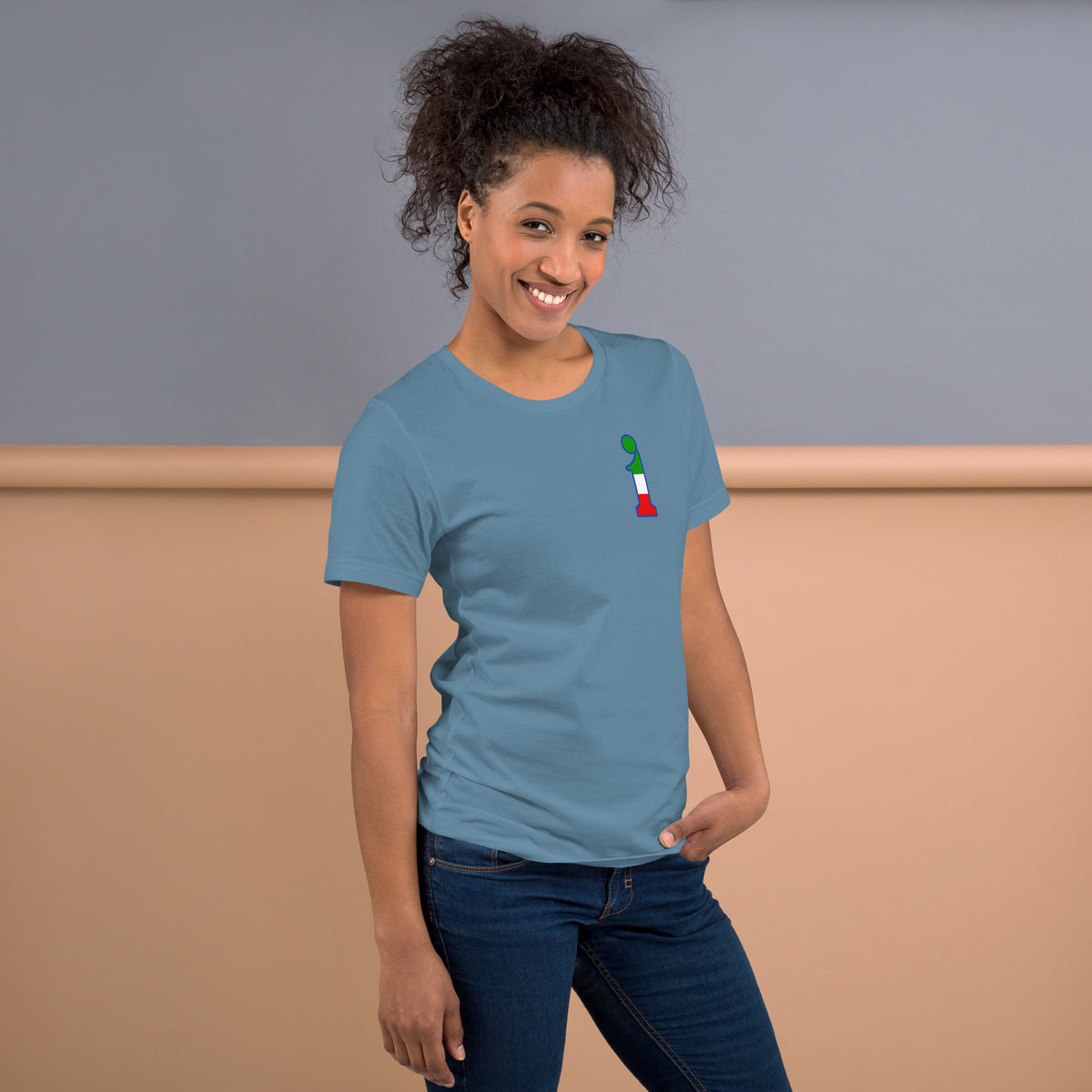 T-Shirt La Italia™ Big Logo - Acciaio