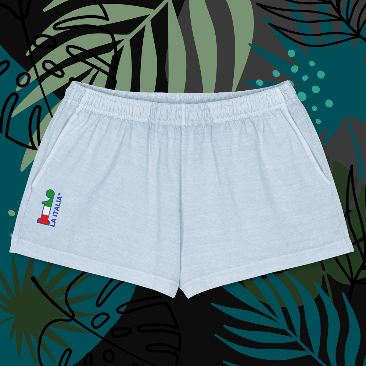 Bum-Bum Foemina Shorts La Italia™ celestial - fronte | shorts donna azzurro chiarissimo eleganti e seducenti | moda italiana beachwear premium | La Italia
