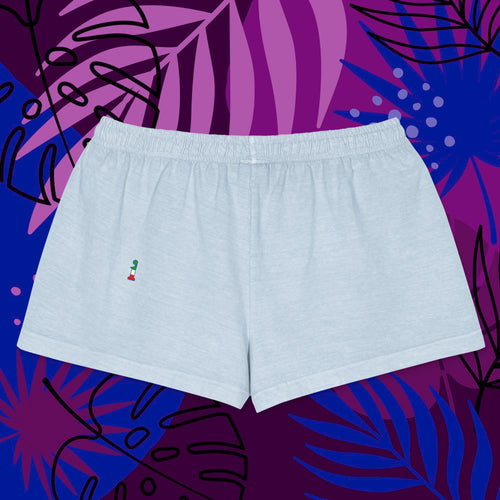 Bum-Bum Foemina Shorts La Italia™ celestial - back view | very light blue women's premium shorts beachwear | italian fashion shorts celestial | La Italia
