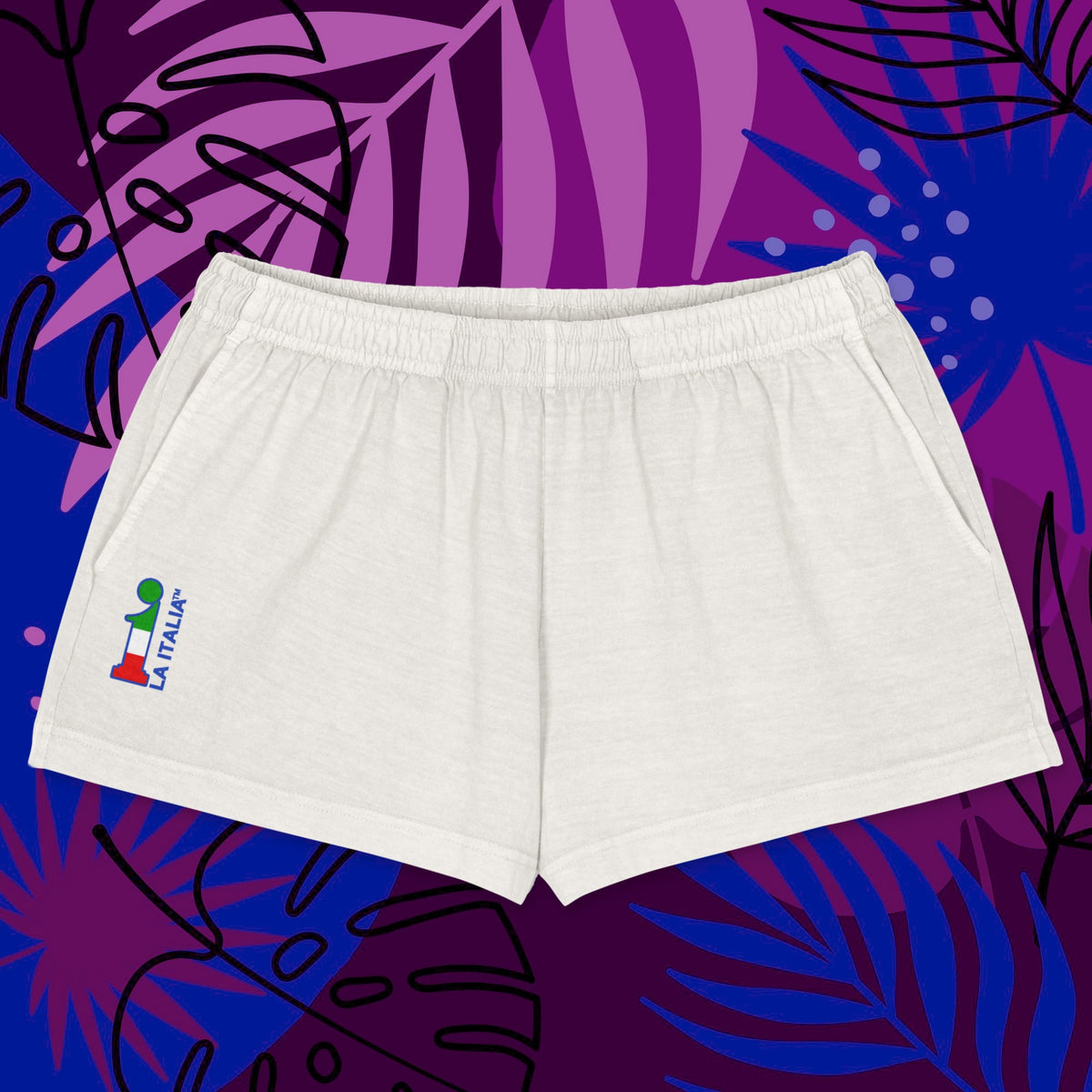 Bum-Bum Foemina Shorts La Italia™ blanquito - fronte | shorts femminili premium bianchi beachwear | shorts donna | La Italia
