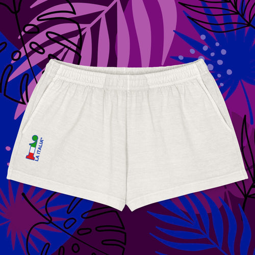 Bum-Bum Foemina Shorts La Italia™ blanquito - fronte | shorts femminili premium bianchi beachwear | shorts donna | La Italia
